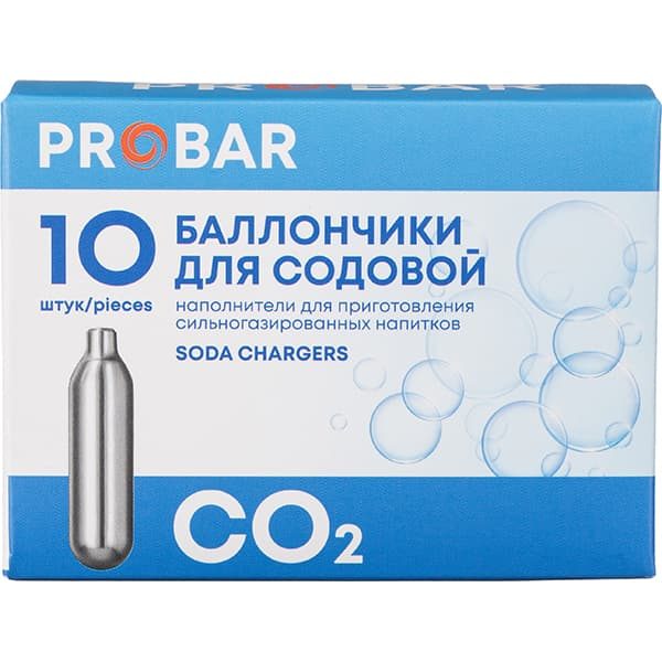 Фото Баллончики для сифона ProBar для содовой 8г CO2,10 шт артикул 2140705 5