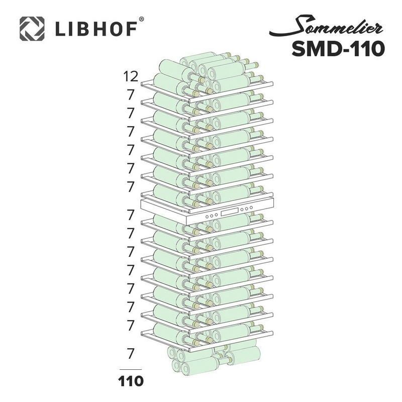 Фото Шкаф винный Libhof SMD-110 slim black — арт. libsmd110sb 17