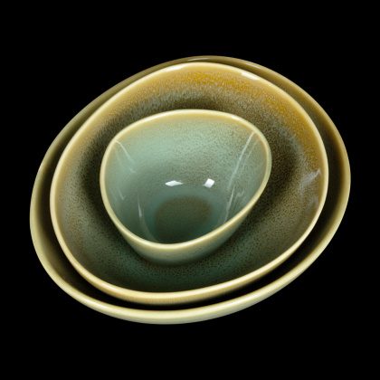 Фото Салатник овальный Corone Primavera 4,5" L 120 мм, зеленый [HS160772] — арт. фк2201 3