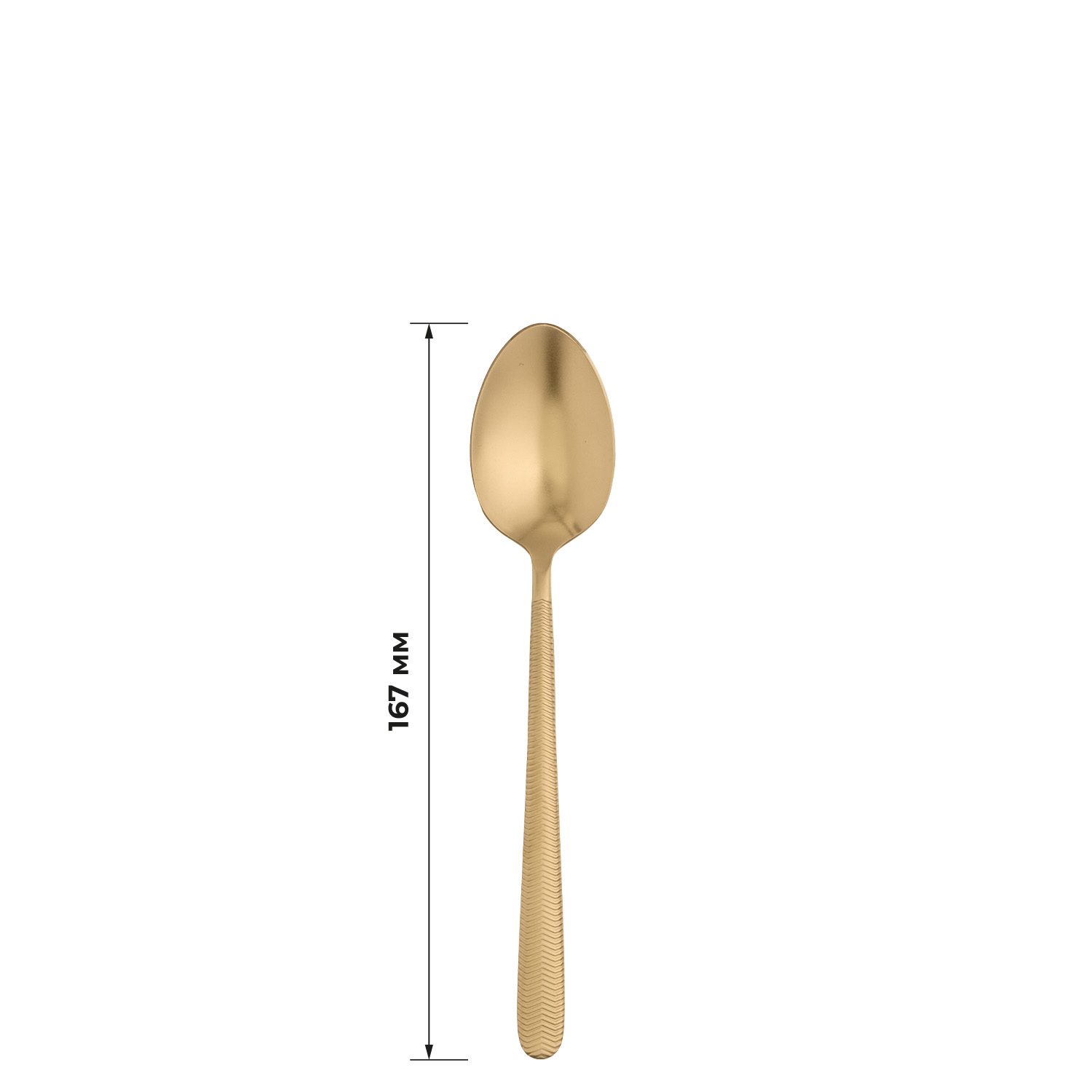 Фото Ложка десертная Bonna Illusion Mat Gold L 167 мм — арт. 1625ILUO1MGD 4