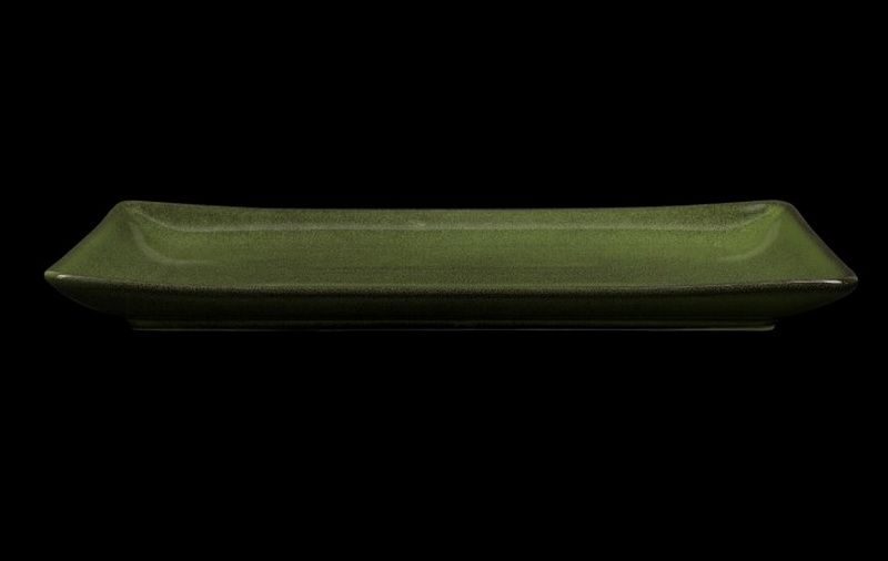Фото Блюдо Corone Cocorita L 330 мм, B 195 мм, H 25 мм зеленое — арт. фк8854 2