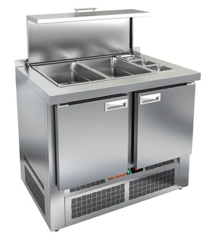 Стол для салатов HICOLD SLE3-11GN крышкой (R290