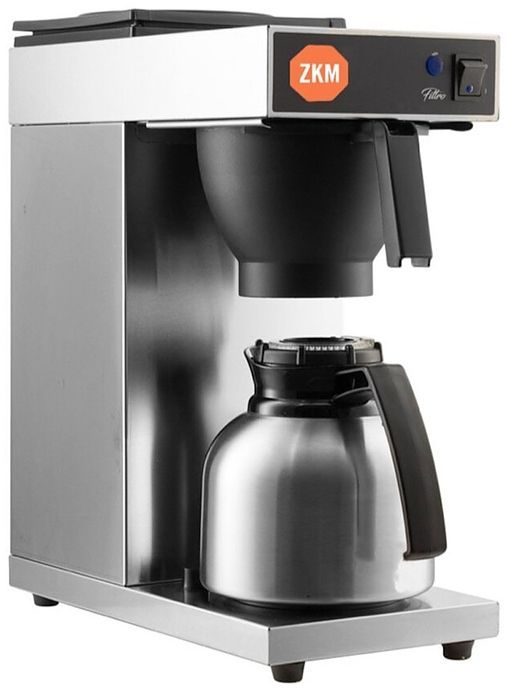 Кофеварка ZKM FLT120-T, белая, термос 1, 9л