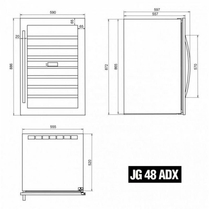 Фото Шкаф винный IP Industrie JG 48-6 AD X 7