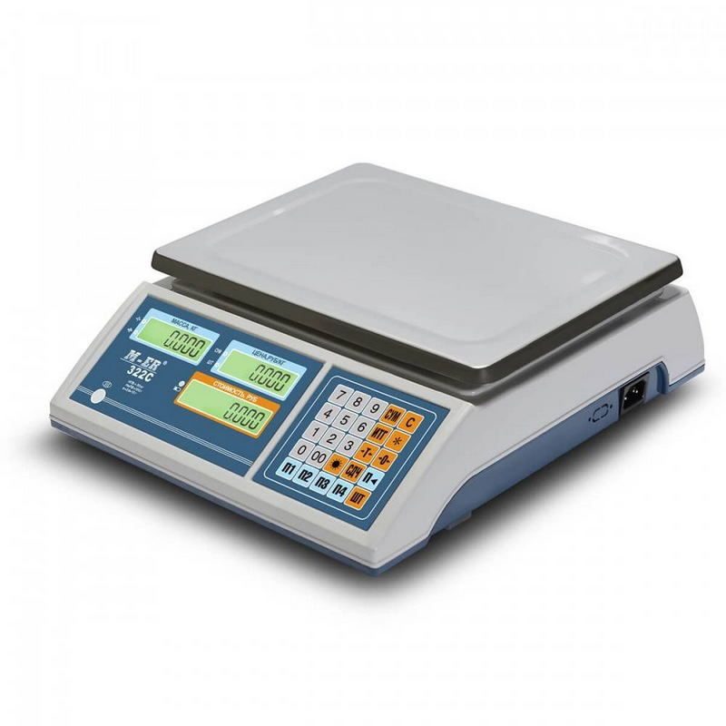 Весы торговые MERTECH M-ER 322 AC-15.2 "Ibby" LCD