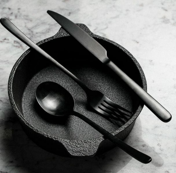 Фото Нож столовый Pintinox Sky Treasure Total Black L 228 мм — арт. 2RDU0003 2