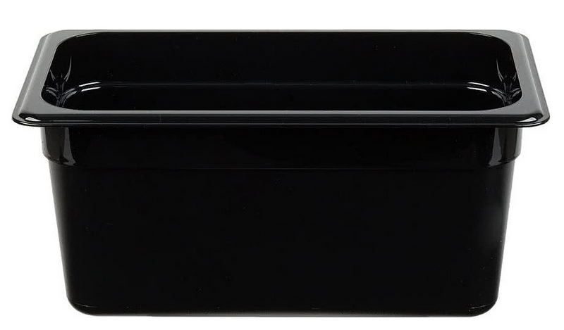 Фото Гастроемкость Cambro Camwear GN 1/3-150 поликарбонат, черная 5,5 л — арт. 36CW 110Ch 1