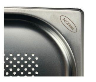 Фото Гастроемкость MGSteel GN 2/1-65 мм нерж.сталь, перф. 19,5 л артикул 69364 1