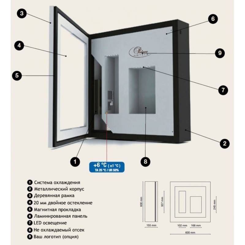 Фото Шкаф винный IP Industrie — арт. QV12-N1152B 2