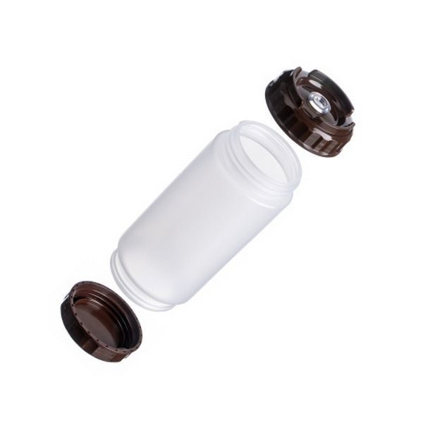 Фото Емкость для соуса Gastroplast 500 мл, D 70 мм, H 166 мм, 2 крышки носик, прозрачная артикул 79702 1