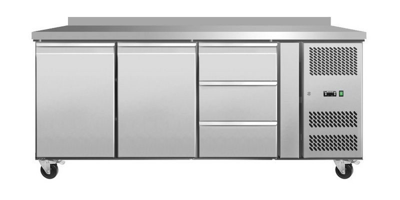 Стол морозил Koreco GN/3100BTL2D3/W пристенный с 2
