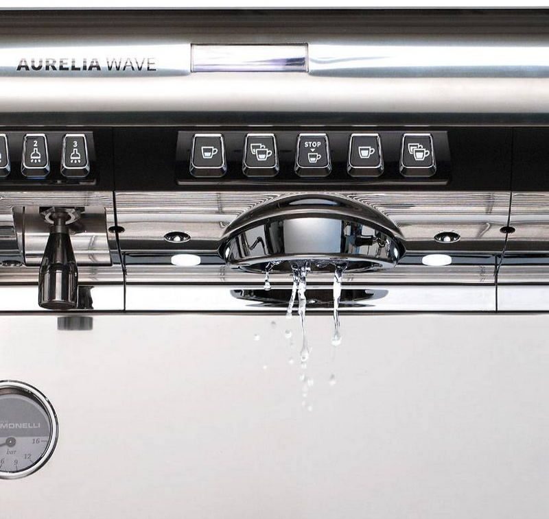 Фото Кофемашина рожковая Nuova Simonelli Aurelia WAVE T3 2Gr 380V pearl группа/белый жемчуг/самоочистка 7