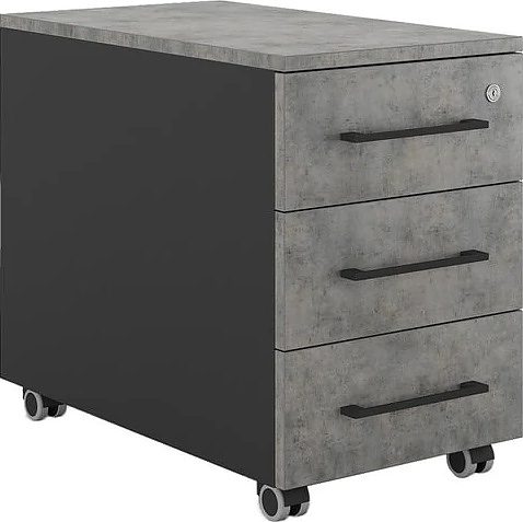 Тумба мобильная КОБОР TМ3-40/50 black/chicago