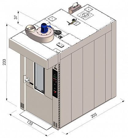 Фото Печь ротационная электрическая WLBake . — арт. ROTOR PRO (60x80, платф) 1