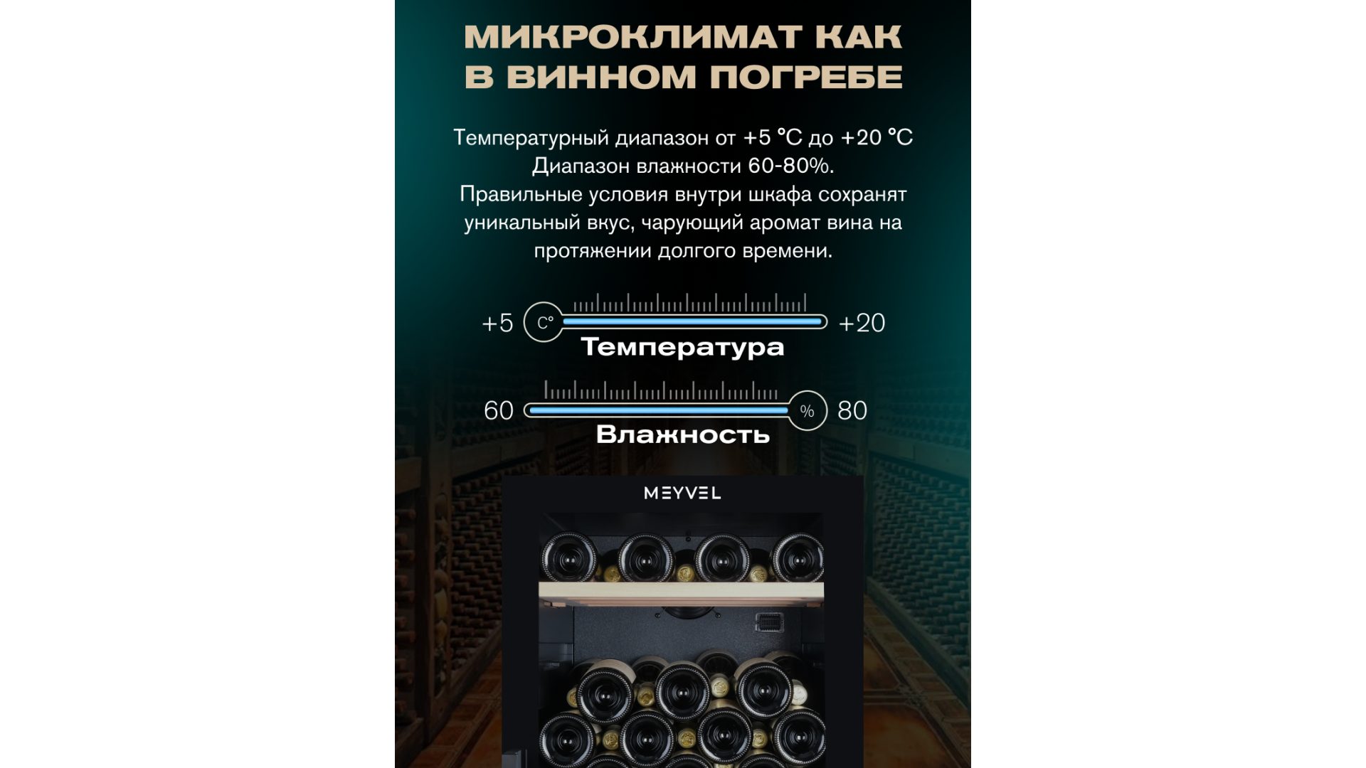 Фото Шкаф винный Meyvel MV126-KBF2 компрессорный 4