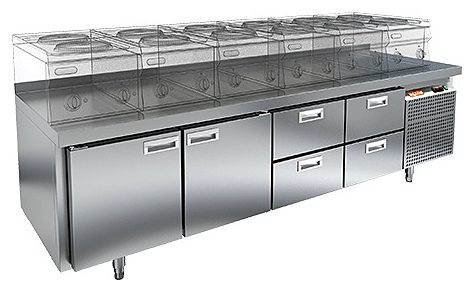 Стол морозильный HICOLD GN 1122/BT LT (R290)