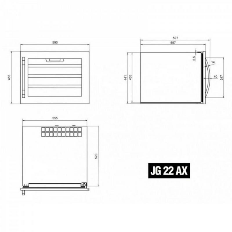 Фото Шкаф винный IP Industrie JG 22-6 AX 6