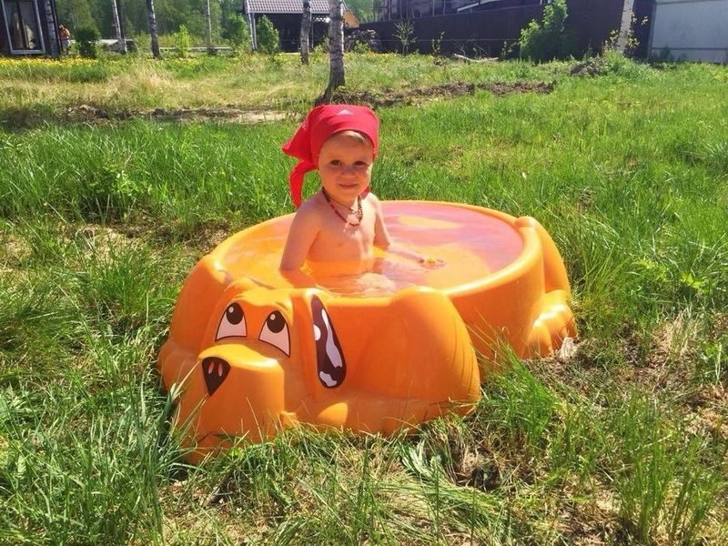 Фото Песочница Sheffilton KIDS Собачка 373 голубой 6
