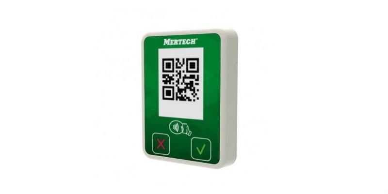 Терминал оплаты СБП MERTECH 4 inch), белый/зеленый