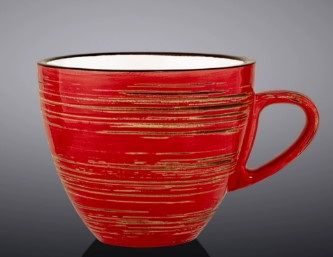 Чашка Wilmax Spiral красная мл артикул WL-669235/A
