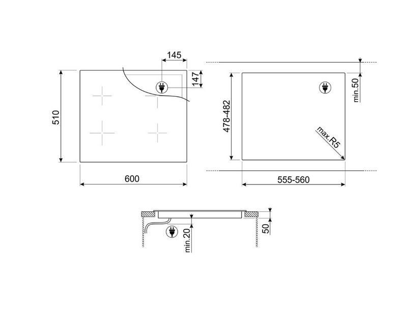 Фото Варочная панель индукционная SMEG — арт. SIM3644MB 2