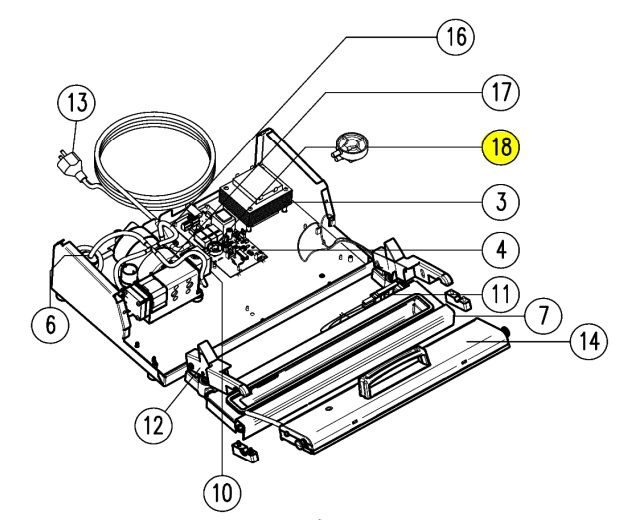 Датчик давления Apach Cook Line вакуумного AVM4