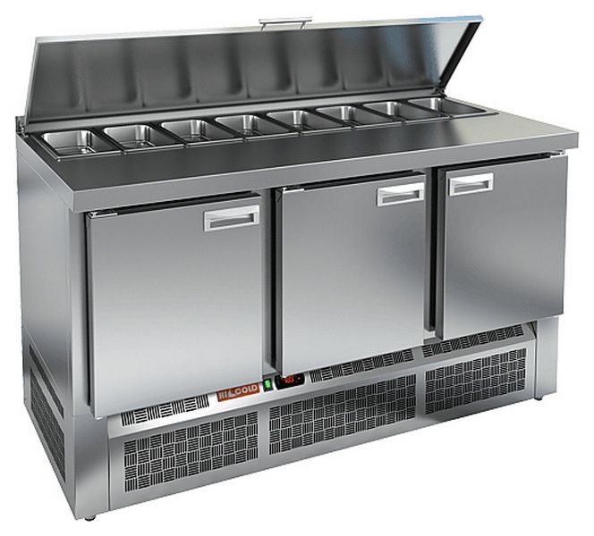 Стол для салатов HICOLD SLE1-111GN (1/3) (R290)
