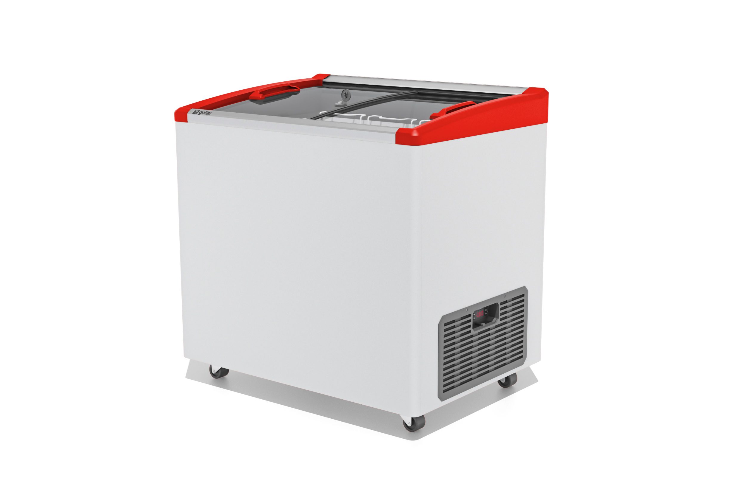 Морозильный ларь Gellar FG 250 E красный V25