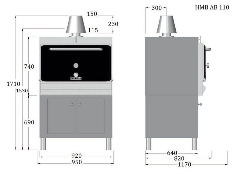 Фото Печь на твердом топливе (хоспер) Mibrasa HMB AB 75 4