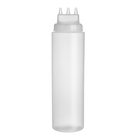 Фото Емкость для соуса Gastroplast 1000 мл, D 75 мм, H 290 мм, 3 носика, прозрачная артикул 79221 1
