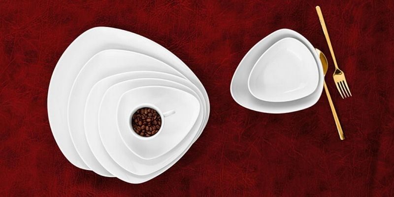 Фото Тарелка Seltmann Weiden Coffe-e-Motion 220 мм треугольная артикул 001.720152 1