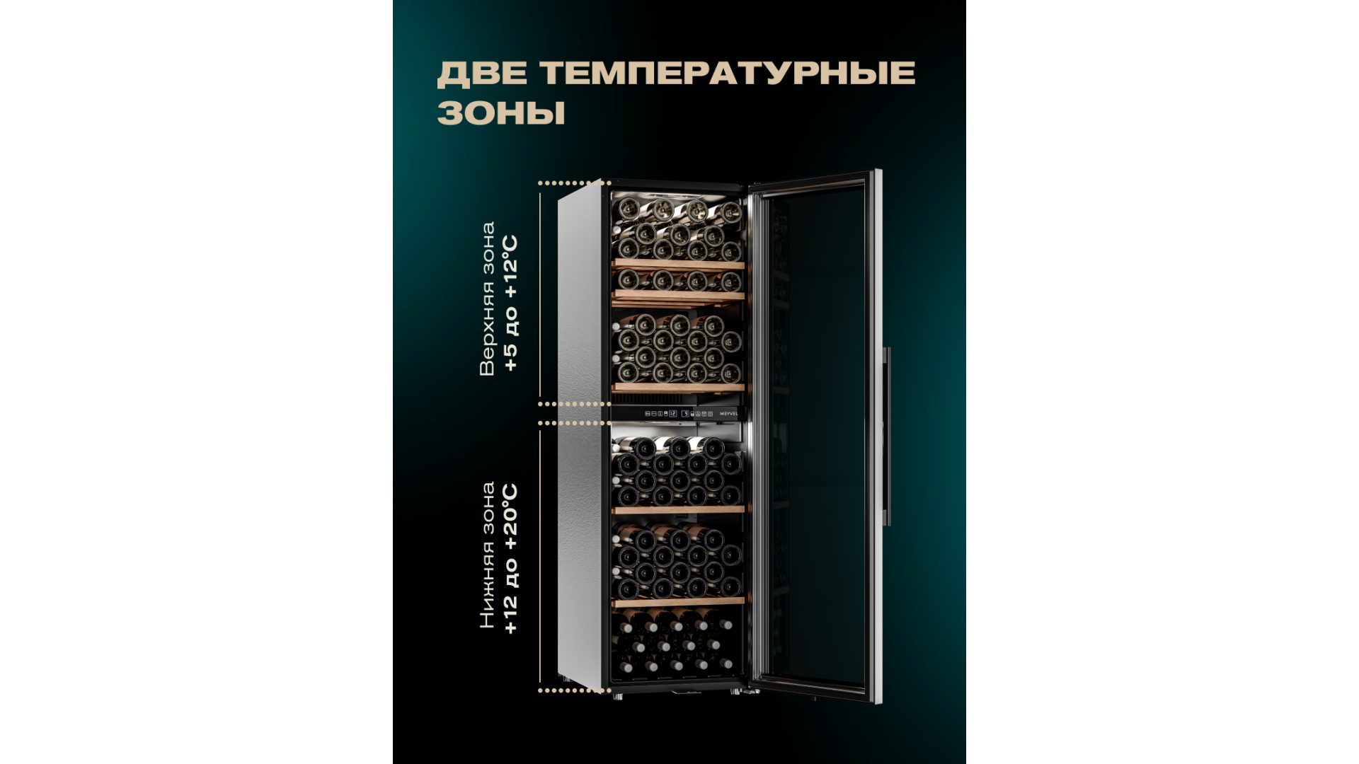 Фото Шкаф винный Meyvel MV126-KBF2 компрессорный 5