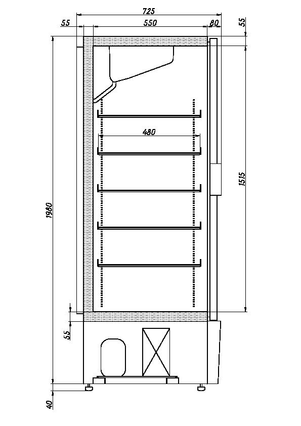 Шкаф универсальный Ариада Рапсодия R700VSX