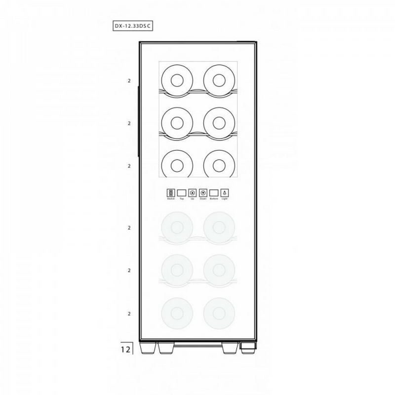 Фото Шкаф винный Dunavox DAT-12.33DC 5