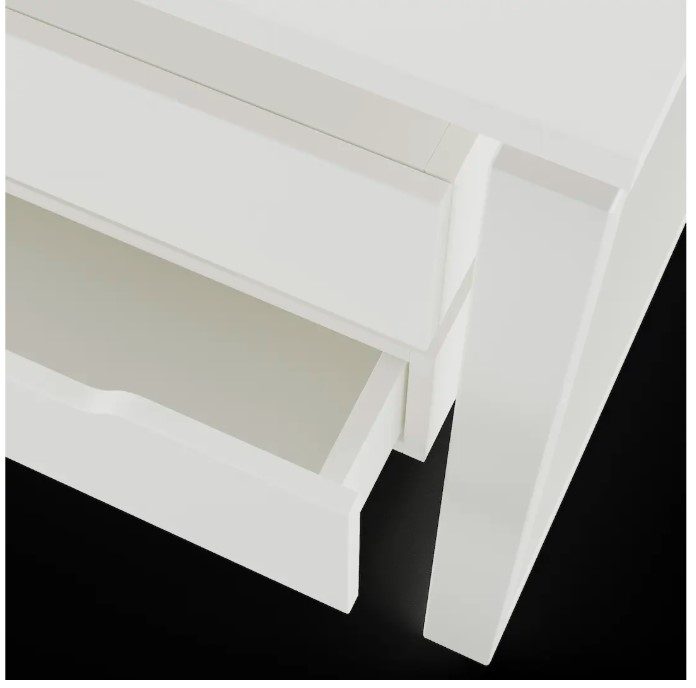 Фото Стол офисный КОБОР O1/2-140/140 white/premium 5