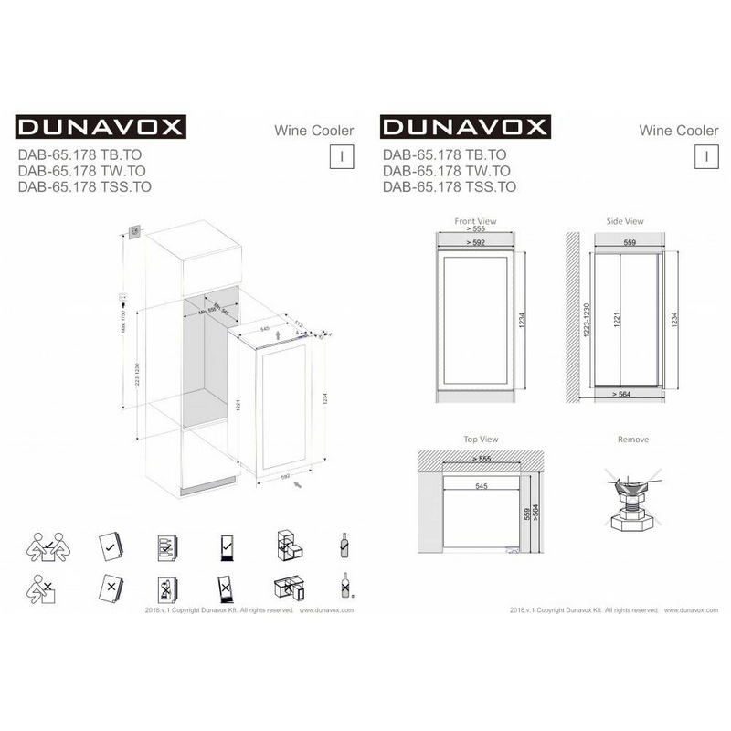 Фото Шкаф винный Dunavox DAB-65.178TSS.TO 1