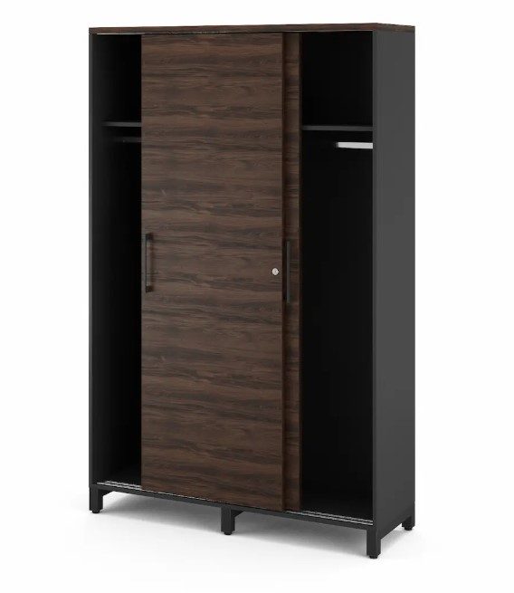 Фото Гардеробный шкаф купе КОБОР HG-120/60/M black/charlston 2