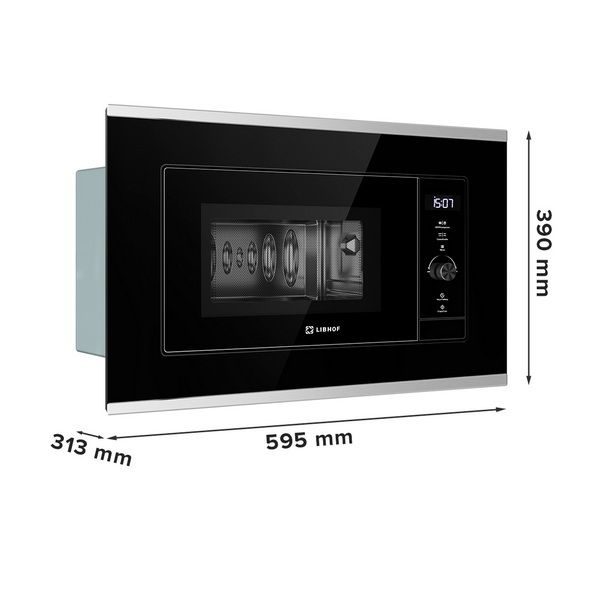 Фото Печь микроволновая встраиваемая Libhof MWB-5220BS — арт. libmwb5220bs 1