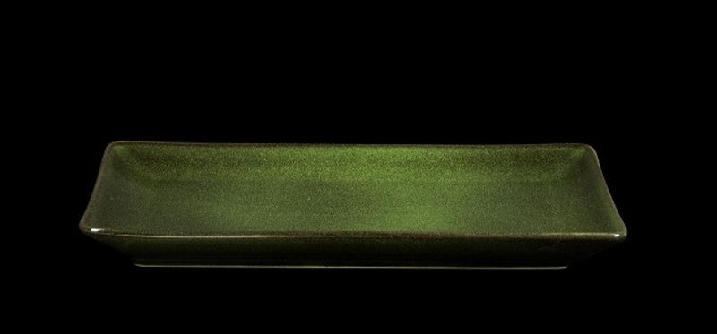 Фото Блюдо Corone Cocorita L 230 мм, B 135 мм, H 20 мм зеленое — арт. фк8852 2