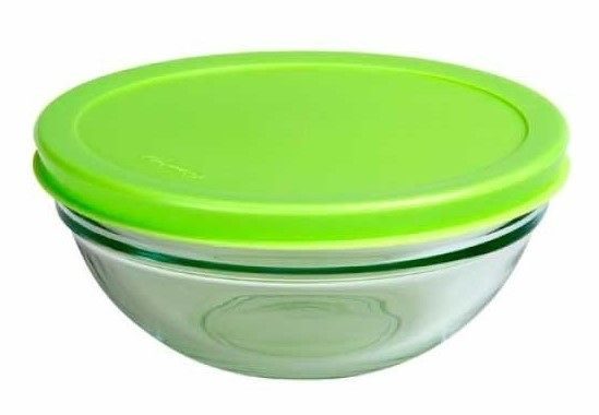 Фото Салатник PASABAHCE Chef`s 602 мл, D 140 мм, H 62 мм с крышкой — арт. 53553/b/lid 2