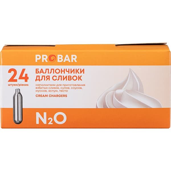 Фото Баллончики для сифона для сливок ProBar 8 г N20,24 шт артикул 2140706 2