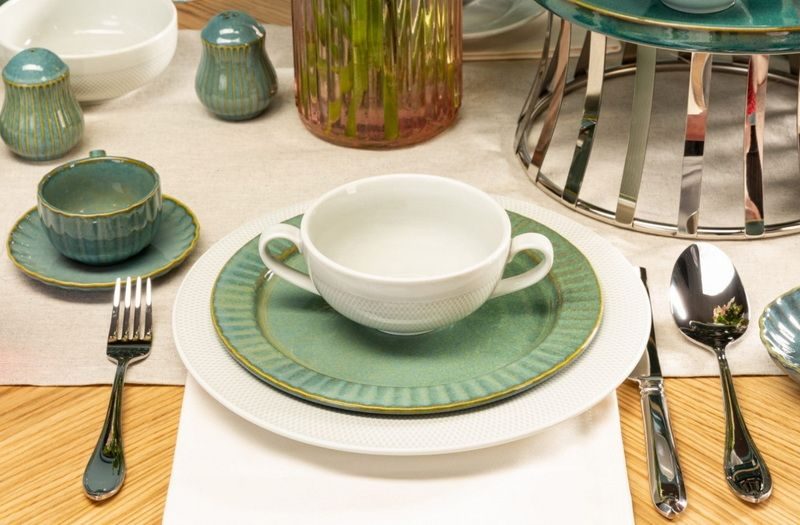 Фото Блюдце Corone Rosenthal D 130 мм голубое — арт. фк9922 10