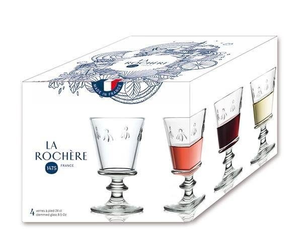 Фото Бокал для вина Rochere Abeille 240 мл, d 85 мм, h 141 мм (Набор 4 шт) La Rochere — арт. 611001S4 1