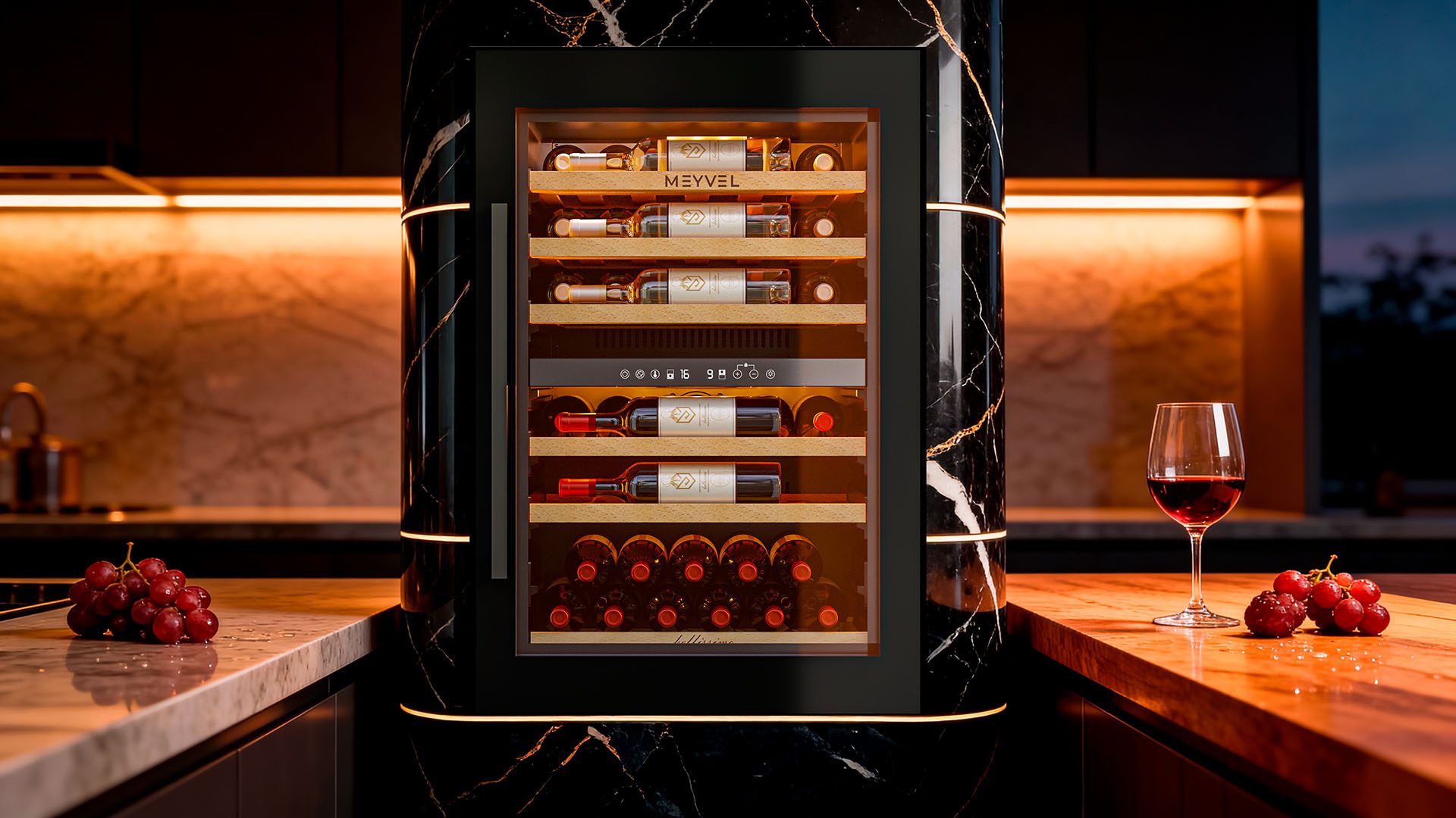 Фото Шкаф винный Meyvel MV47PRO-KBB2 компрессорный 19