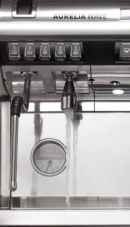 Фото Кофемашина рожковая Nuova Simonelli Aurelia WAVE T3 2Gr 380V pearl группа/белый жемчуг/самоочистка 2