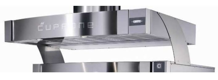 Зонт вытяжной островной Cuppone для печи МL635L