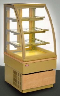 Витрина кондитерская UNIS 600 double glass, gold