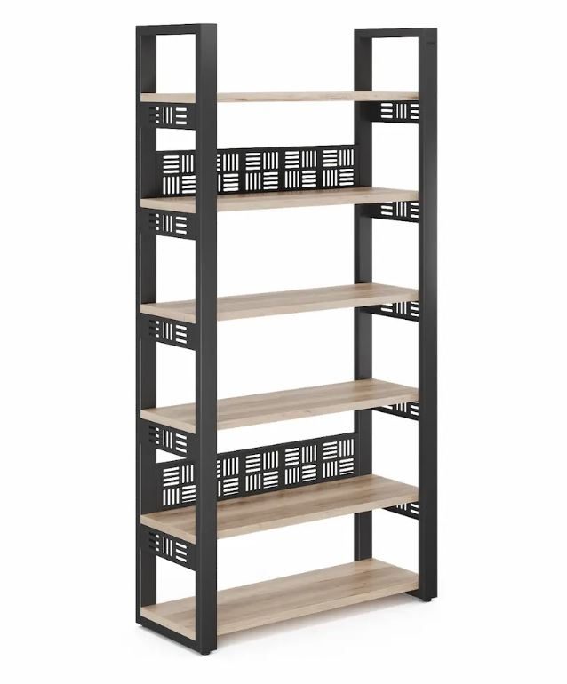 Стеллаж открытый КОБОР SO6-60/36 black/natural