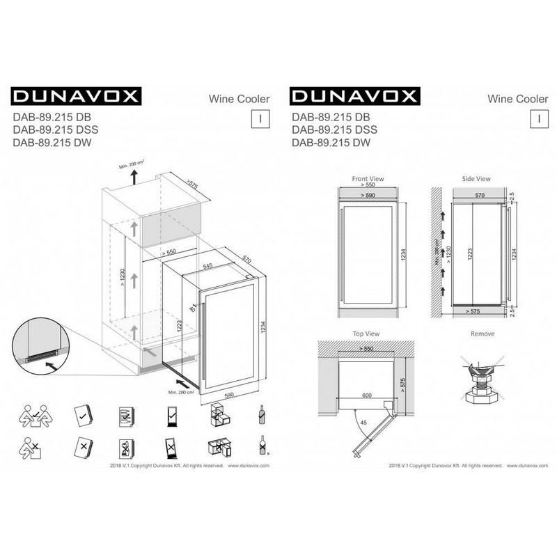 Фото Шкаф винный Dunavox DAB-89.215DW 5