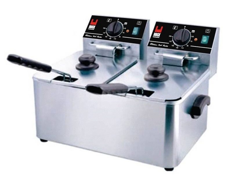 Фритюрница электрическая Rock Kitchen HDF 4 + 4